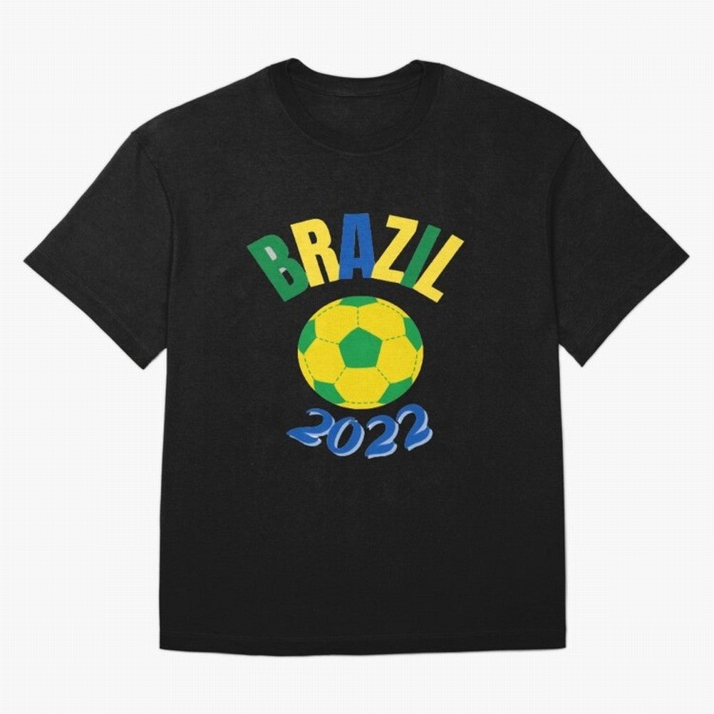 Brazil FIFA world cup 2022 T shirt Oversized T-Shirt Celebrate Classic Football Spirit in Match Day Hype around FIFA World Cup 2026, Neymar, Haaland and Cristiano Ronaldo, Brazil, Portugal and Argentina, Worldwide Fan Energy, Dramatic Goals,