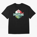 Switzerland WC2026 Oversized T-Shirt Refresh the FIFA World Cup 2026 Group Stage Journey through Neymar, Haaland and Cristiano Ronaldo Highlights, Argentina, France and Brazil Pride, Match Day Excitement, Supporter Culture, Golden Goals and Global