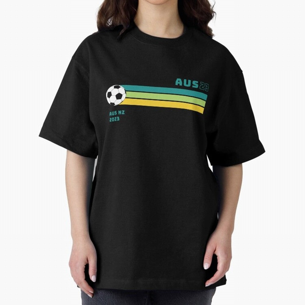 Australian Womens World Cup 2023 Oversized T-Shirt Represent Fans Who Live for the FIFA World Cup 2026 USA Canada Mexico Journey through Messi, CR7 and Mbappe Highlights, Portugal, Spain and Germany Pride, Retro Football Energy, Iconic Rivalries,
