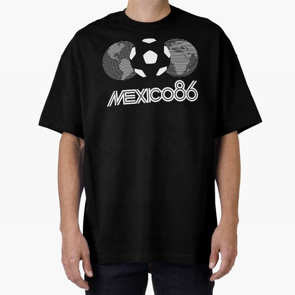 The World Cup Mexico 86 Oversized T-Shirt Feel International Energy from FIFA World Cup 2026 Group Stage Celebrating Mbappe, England and Germany Energy, Champion Mindset, Group Stage Buzz, Knockout Tension and Passionate Fan Culture; Perfect for