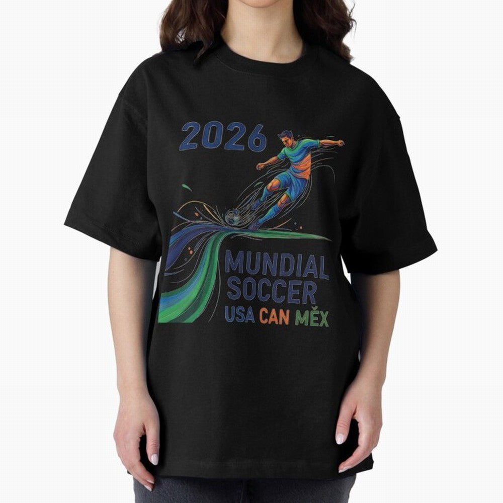 Triangular Goal Art 2026 Oversized T-Shirt Bring Retro Soccer Energy to FIFA World Cup 2026 USA Canada Mexico Built around Cristiano Ronaldo, France and Portugal Energy, Fan Favorite Moments, National Team Passion, Big Match Drama and Soccer
