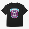 Miami 2026 Host City Emblem Welcoming the World Cup Oversized T-Shirt Support Iconic Players in the FIFA World Cup 2026 Group Stage Journey through Cristiano Ronaldo, Haaland and CR7 Highlights, Argentina Pride, Football Passion, Legendary