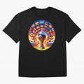 Global Football Fever (The Road to Victory) Oversized T-Shirt Honor Champions and Dreams in FIFA World Cup 2026 Group Stage Connected to Mbappe and Neymar, Brazil, Portugal and Argentina Energy, Football Passion, Legendary Performances, Festival
