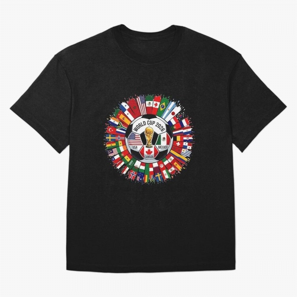 USA Canada Mexico 2026 Football Celebration Fan Art Oversized T-Shirt Bring Stadium Energy to Match Day Hype around FIFA World Cup 2026 USA Canada Mexico, Cristiano Ronaldo, Haaland and CR7, France and Portugal, Football Passion, Legendary