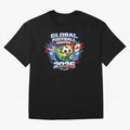 Global Football Unites 2026 USA Canada Mexico Oversized T-Shirt Show Match Day Excitement for Global Football Passion for FIFA World Cup 2026 USA Canada Mexico, Celebrating Cristiano Ronaldo, Haaland and CR7, England, France and Netherlands, Sports