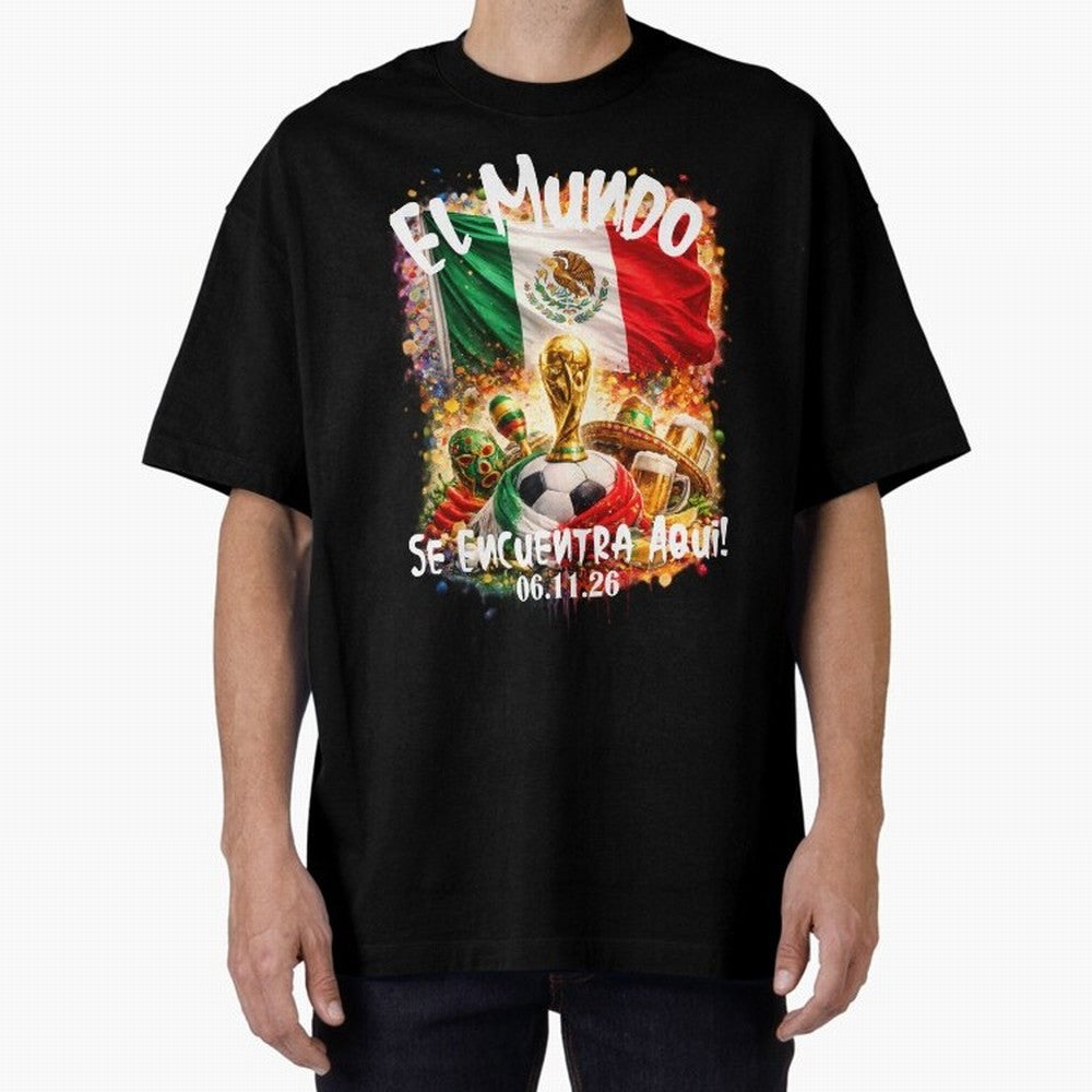 World Cup 2026 Oversized T-Shirt Bring Retro Soccer Energy to Global Football Passion for FIFA World Cup 2026 USA Canada Mexico, Centered on CR7, Brazil, Championship Spirit, Famous Goals, Roaring Crowds and International Football Unity; Perfect