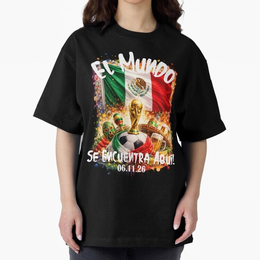 World Cup 2026 Oversized T-Shirt Bring Retro Soccer Energy to Global Football Passion for FIFA World Cup 2026 USA Canada Mexico, Centered on CR7, Brazil, Championship Spirit, Famous Goals, Roaring Crowds and International Football Unity; Perfect