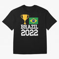 Brazil Soccer Team Fan Football Brazilian Flag 2022 T-Shirt - Brazil T shirt Soccer - Brazil Flag Vintage - Brazilian Oversized T-Shirt Show Love for Legendary Goals in FIFA World Cup 2026 USA Canada Mexico Made for Mbappe, Brazil Energy, Stadium