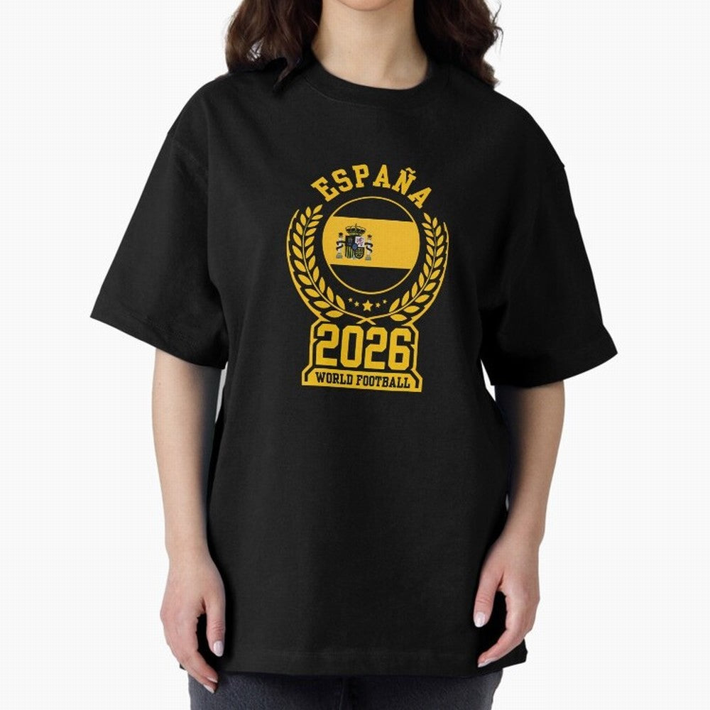 Spain World Football 2026 T-Shirt_87604013 Oversized T-Shirt Upgrade the FIFA World Cup 2026 Group Stage Journey through CR7 Highlights, Argentina Pride, Football Festival Excitement, Trophy Ambitions, Country Rivalries and Star Player Buzz; Built