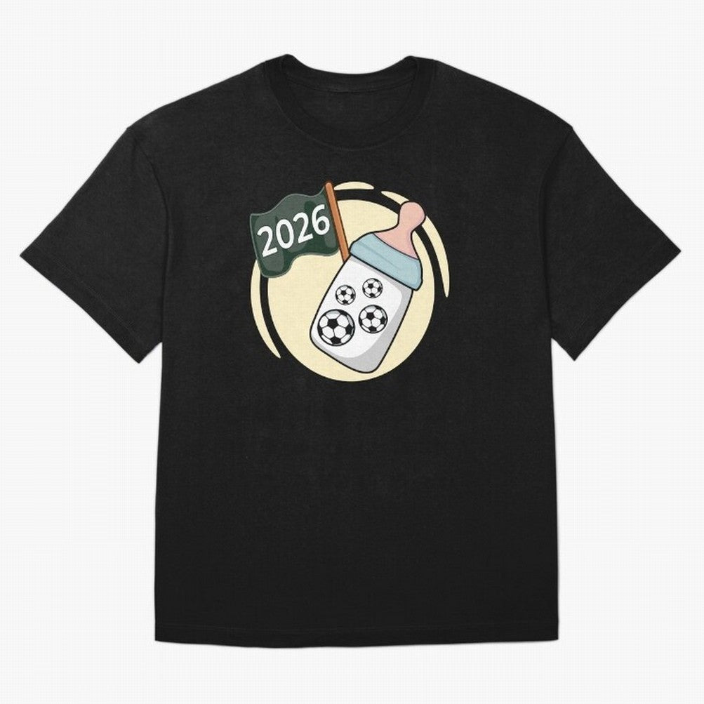 Baby 2026 FOOTBALL Oversized T-Shirt Carry the Dream of FIFA World Cup 2026 Group Stage Spirit, with Germany, Neymar, Championship Spirit, Famous Goals, Roaring Crowds and International Football Unity; Ideal for Football Dads, Football Moms,