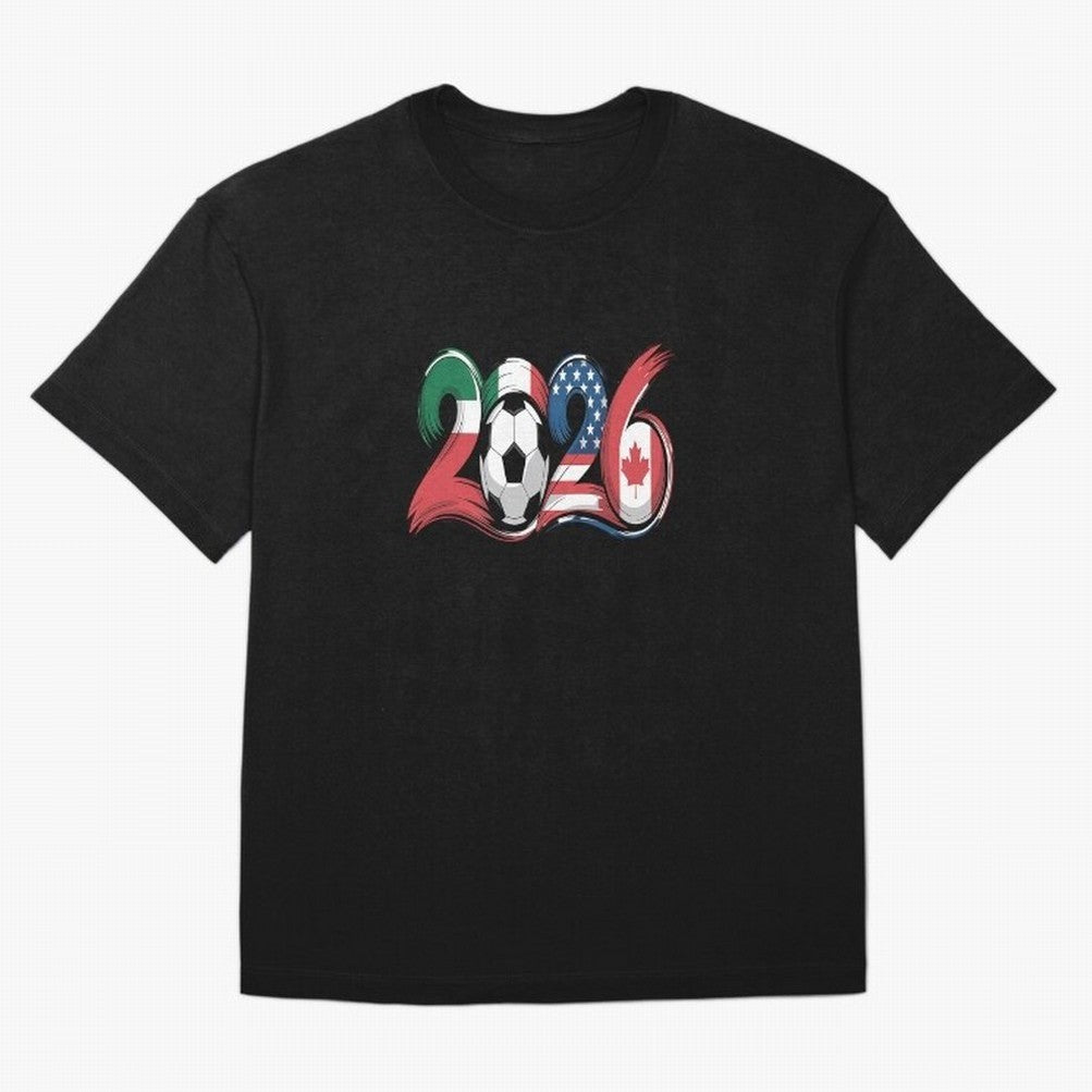 2026 Soccer Play Game Year Players Oversized T-Shirt Share the Excitement of FIFA World Cup 2026 with Messi, Neymar and Mbappe, Portugal, Spain and Germany Energy, Retro Football Energy, Iconic Rivalries, Trophy Chase Drama and Stadium Atmosphere;