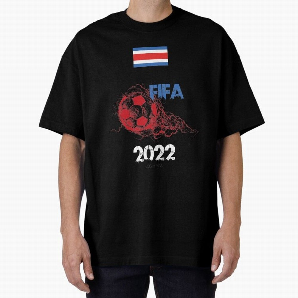 World Cup Qatar 2022 Costa Rica Oversized T-Shirt Celebrate the Next Chapter of Match Day Hype around FIFA World Cup 2026, Messi and Cristiano Ronaldo, France, Football History, Final Match Energy, Crowd Noise and Once in a Lifetime Moments;