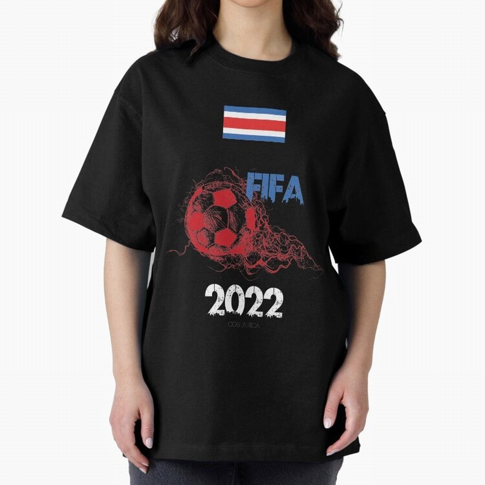 World Cup Qatar 2022 Costa Rica Oversized T-Shirt Celebrate the Next Chapter of Match Day Hype around FIFA World Cup 2026, Messi and Cristiano Ronaldo, France, Football History, Final Match Energy, Crowd Noise and Once in a Lifetime Moments;
