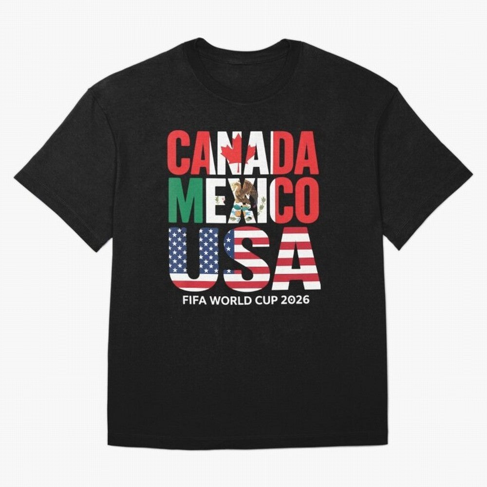 world cup 2026 hosts - canada mexico usa soccer fan Oversized T-Shirt Make the Season About FIFA World Cup 2026 Built around CR7 and Messi, Brazil, Portugal and Argentina Energy, Retro Football Energy, Iconic Rivalries, Trophy Chase Drama and
