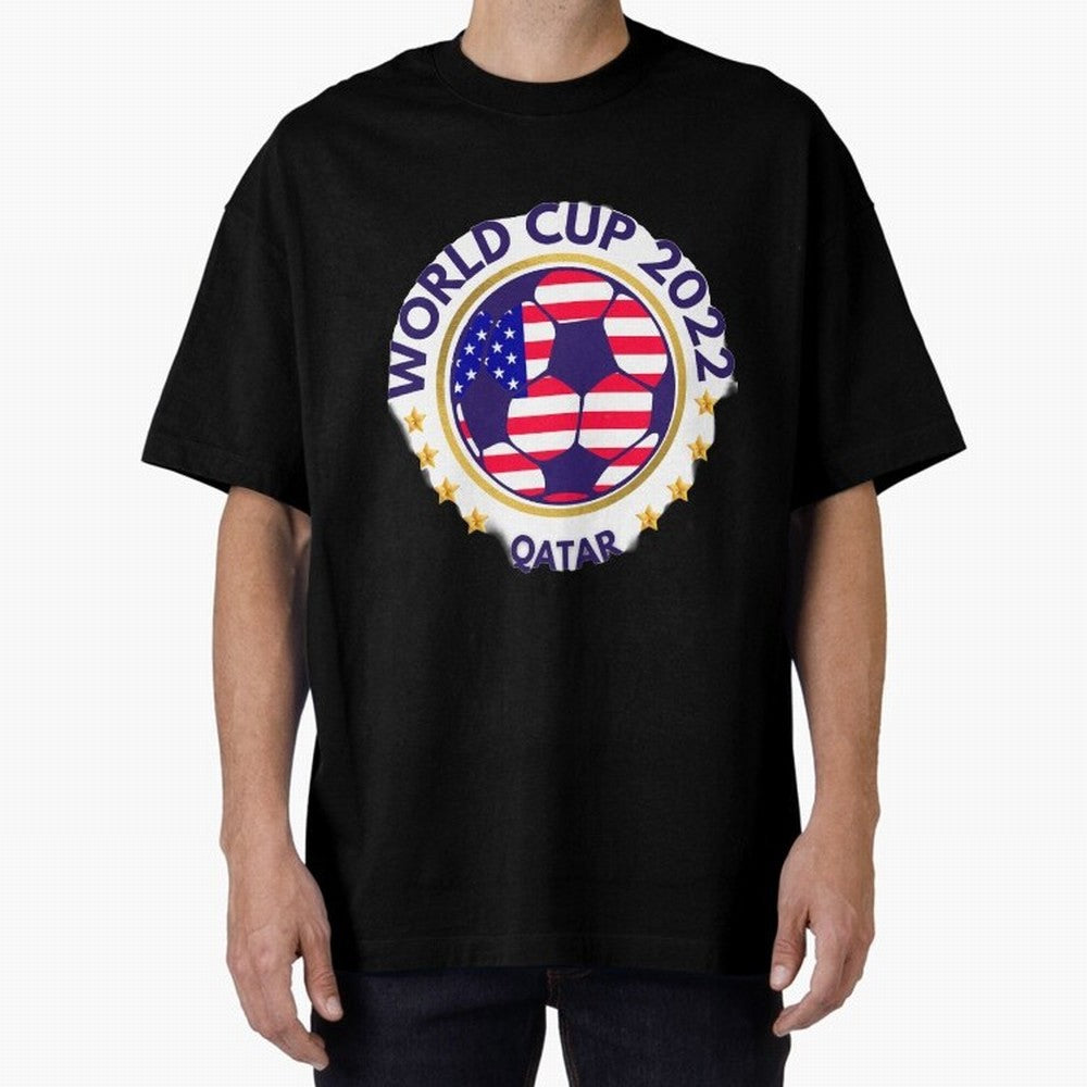 Usa World Cup Oversized T-Shirt Show Your Stadium Side during Global Football Passion for FIFA World Cup 2026 Group Stage, Centered on Neymar, Haaland and Cristiano Ronaldo, Netherlands, Supporter Pride, Iconic Celebrations, Legendary Names and
