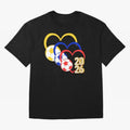 Football 2026 Hearts Colombia Sports Design Oversized T-Shirt Make Every Match About FIFA World Cup 2026 Group Stage Spirit, Capturing Netherlands, Messi, Neymar and Mbappe, Tournament Hype, Historic Matchups, Family Viewing Parties and Global