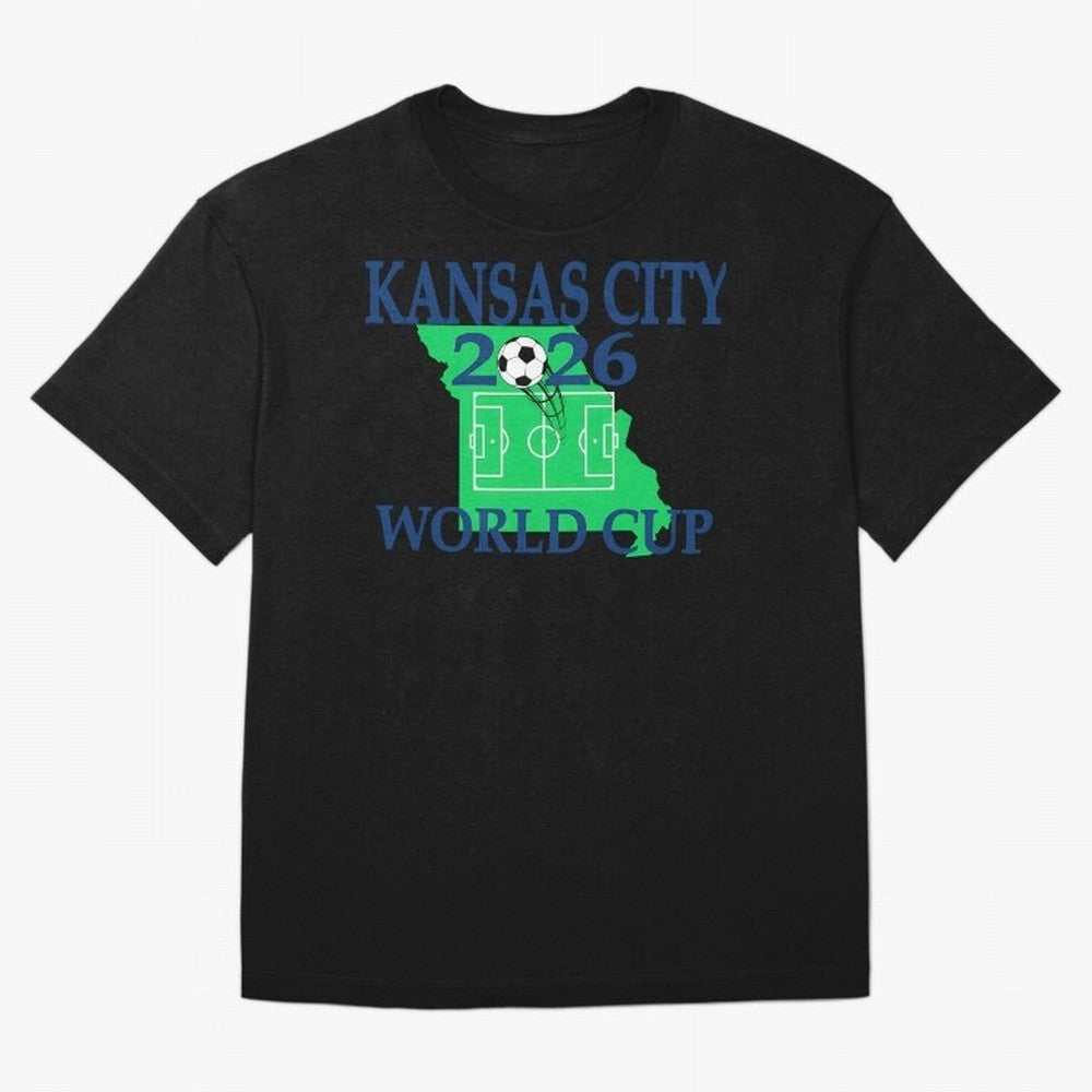 Kansas City 2026 world cup Oversized T-Shirt Remember Iconic Moments from FIFA World Cup 2026 for Fans of Haaland and Mbappe and Argentina and Brazil, Bringing Championship Spirit, Famous Goals, Roaring Crowds and International Football Unity; Made