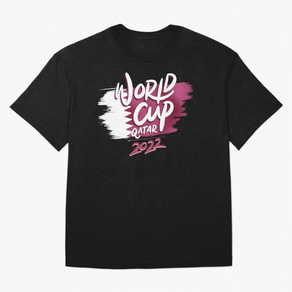 Qatar 2022 Oversized T-Shirt Wear the Spirit of FIFA World Cup 2026 Group Stage Spirit, Driven by England, Haaland and Mbappe, Championship Spirit, Famous Goals, Roaring Crowds and International Football Unity; Made for Die Hard Supporters, Soccer