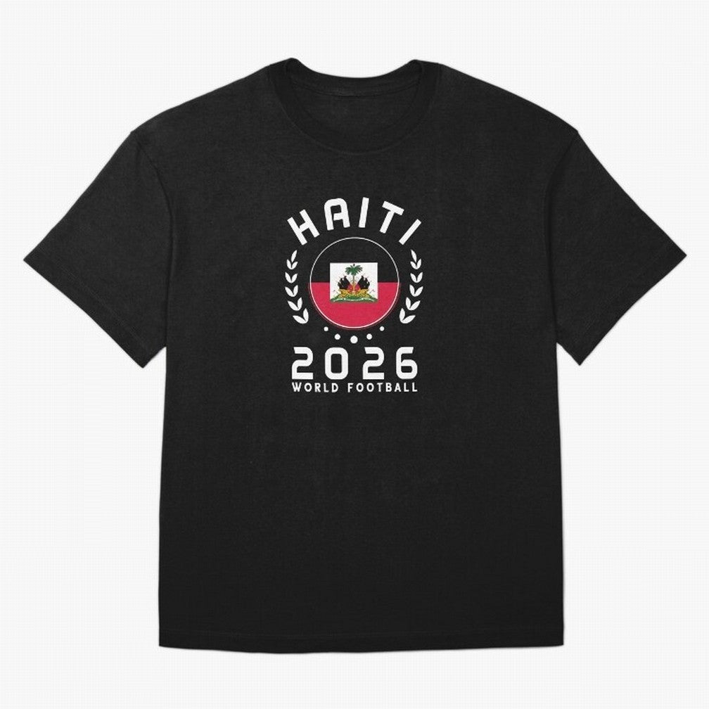 World Cup 2026 Haiti Football Fan Haitian Supporter T-Shirt_84687246 Oversized T-Shirt Show Your Tournament Heart for FIFA World Cup 2026 USA Canada Mexico Centered on Mbappe and Neymar, Brazil Energy, Retro Football Energy, Iconic Rivalries,