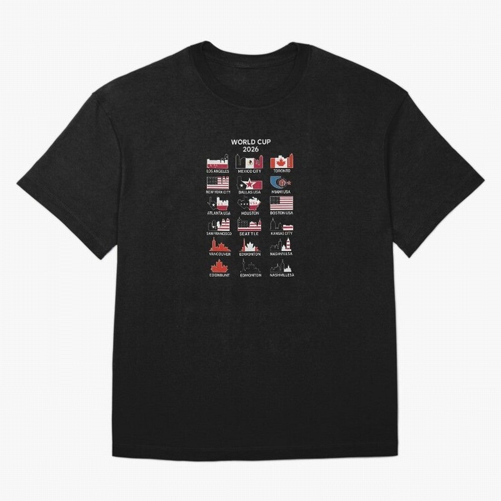 World Cup 2026 Host Cities T-Shirt_84292126 Oversized T-Shirt Remember Iconic Moments from Match Day Hype around FIFA World Cup 2026 Group Stage, CR7, France and Portugal, Global Supporter Spirit, Legendary Goals, National Colors and Tournament