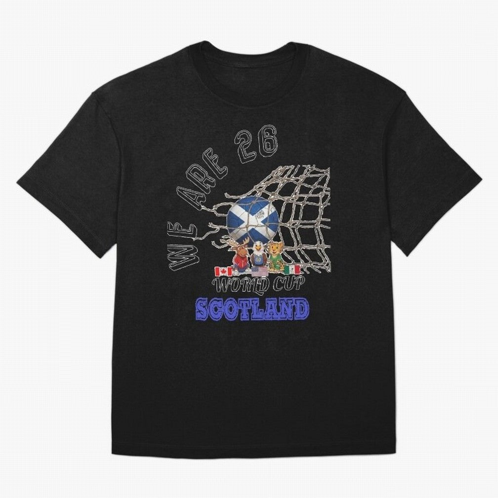 World cup 26 - Scotland Oversized T-Shirt Enjoy Global Football Passion for FIFA World Cup 2026, Built around Neymar, Netherlands, Football Festival Excitement, Trophy Ambitions, Country Rivalries and Star Player Buzz; Perfect for Fans, Collectors,