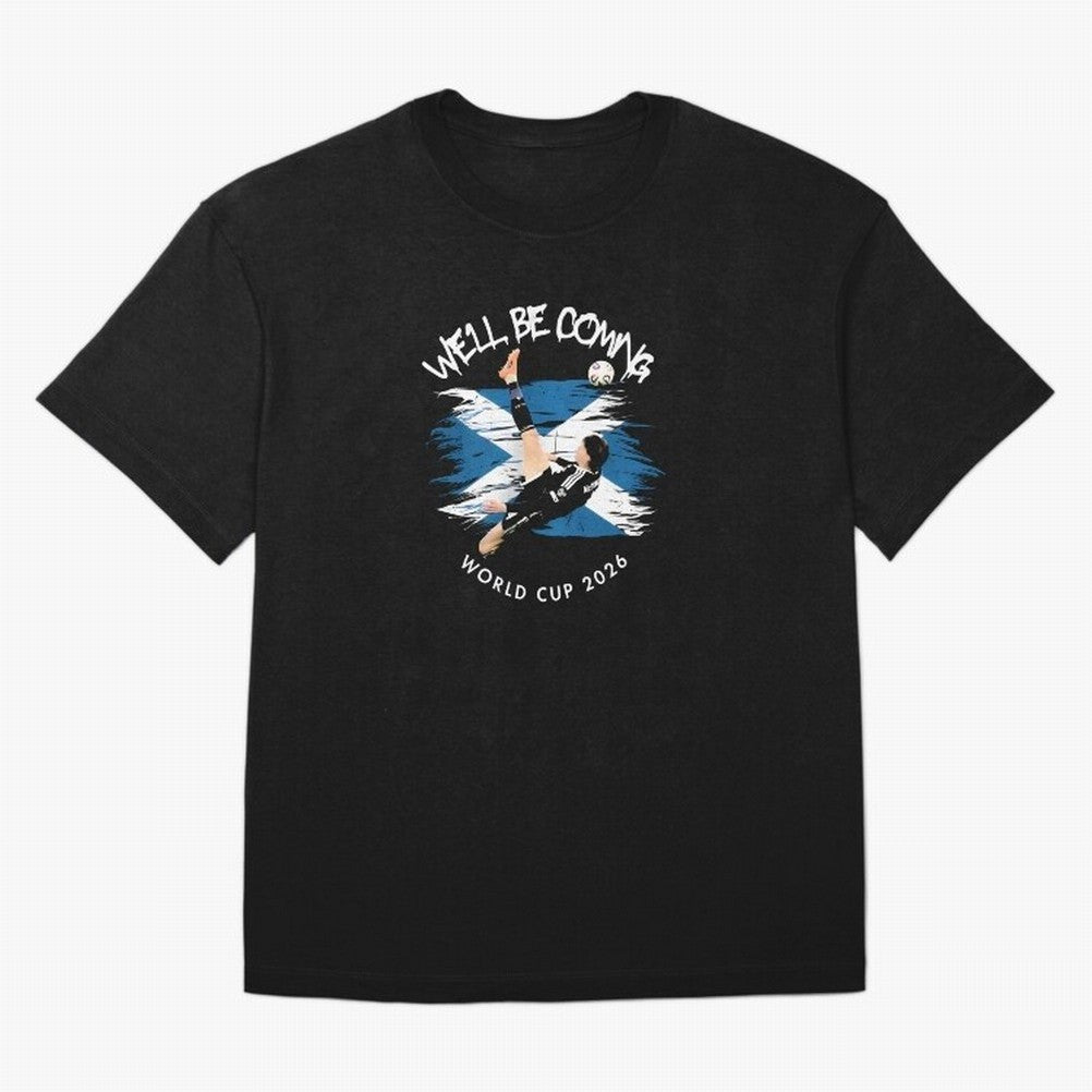 We'll be coming 2026 - Scotland World Cup 2026 ¨C Tartan Army Returns T-Shirt_83870657 Oversized T-Shirt Keep Football History Alive during FIFA World Cup 2026 Group Stage Spirit, Filled with Brazil, Messi, Neymar and Mbappe, Vintage Soccer Flavor,
