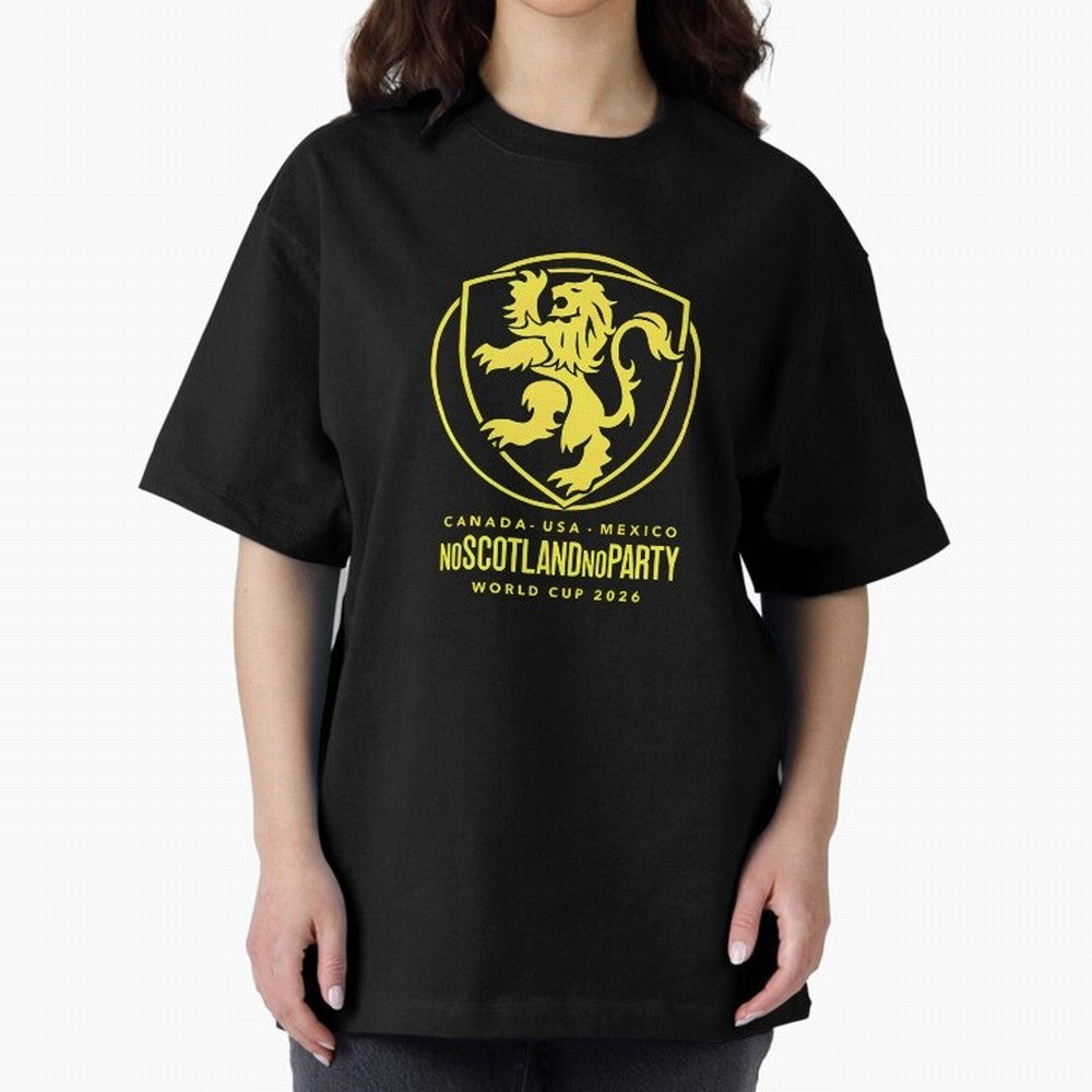 Scotland World Cup 2026 No Scotland No Party T-Shirt_83987455 Oversized T-Shirt Bring Legendary Rivalry Energy to FIFA World Cup 2026 USA Canada Mexico for Fans of Haaland and Mbappe and England, Bringing Vintage Soccer Flavor, Modern Football