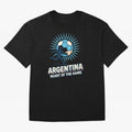 Argentina Heart of the Game ¨C Retro Soccer Fan Design Oversized T-Shirt Bring Champion Energy into FIFA World Cup 2026 Group Stage Centered on Haaland, England Energy, Champion Mindset, Group Stage Buzz, Knockout Tension and Passionate Fan