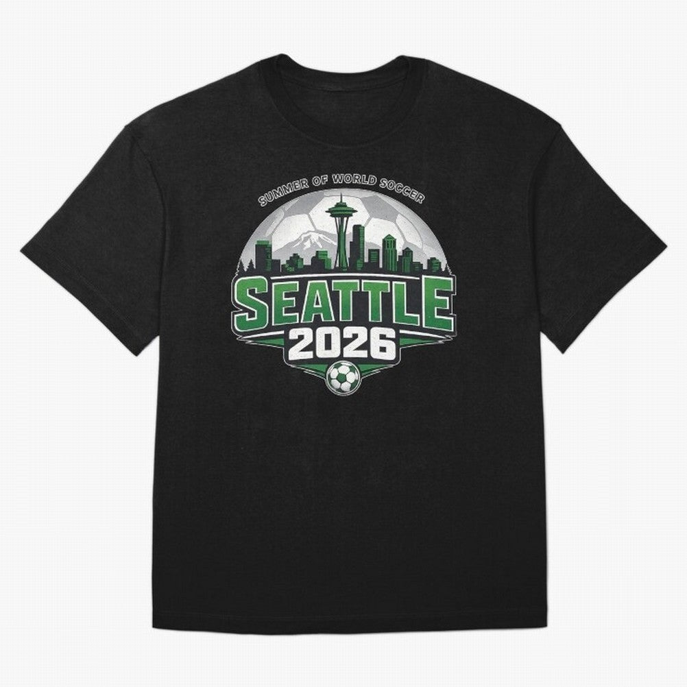 World Soccer Tournament Cup 2026 Seattle Oversized T-Shirt Celebrate Every Goal in FIFA World Cup 2026 Group Stage Made for Messi, Neymar and Mbappe, Germany Energy, Classic Soccer Heritage, Championship Pressure, Fan Loyalty and International