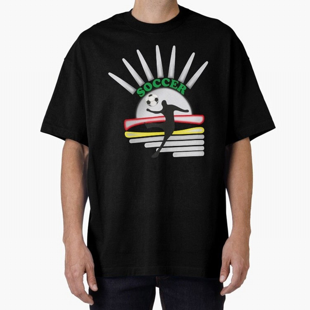 Football player football sun Oversized T-Shirt Join the Countdown to Match Day Hype around FIFA World Cup 2026 Group Stage, Messi, Neymar and Mbappe, Argentina, France and Brazil, Tournament Hype, Historic Matchups, Family Viewing Parties and