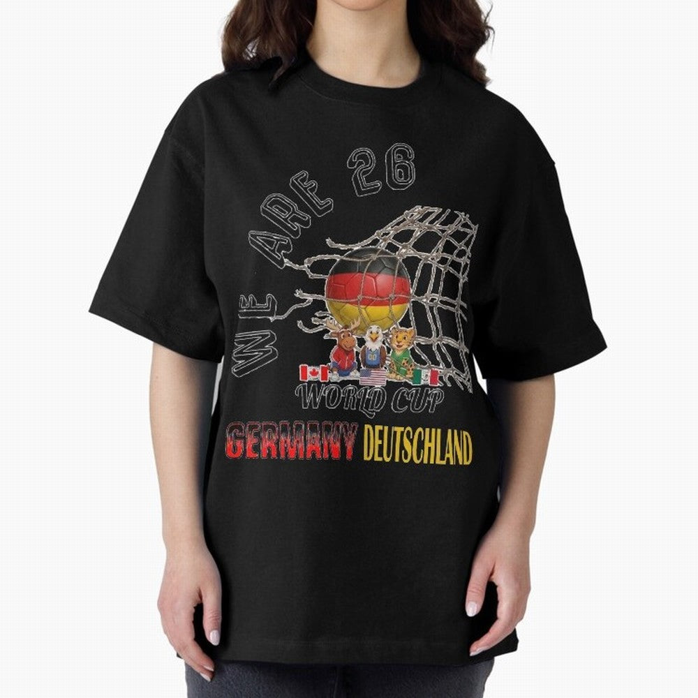 World cup 26 - Germany Oversized T-Shirt Relive FIFA World Cup 2026 Group Stage Celebrating CR7, England Energy, Game Day Rituals, Football Legends, Country Pride and the Road to the Final; Made for Collectors Who Enjoy Iconic Players, Country