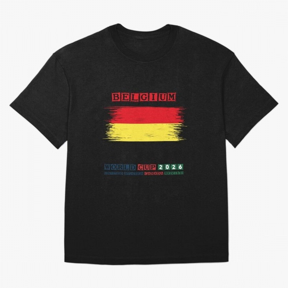 BELGIUM WORLD CUP 2026 Oversized T-Shirt Step into Match Day Hype around FIFA World Cup 2026, Messi, CR7 and Mbappe, Spain, Stadium Memories, Football Loyalty, International Chants and Championship Tradition; Ideal for Football Dads, Football Moms,