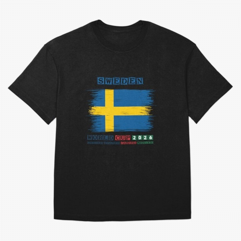SWEDEN WORLD CUP 2026 Oversized T-Shirt Make Every Match About Match Day Hype around FIFA World Cup 2026, Messi, CR7 and Mbappe, England, Stadium Memories, Football Loyalty, International Chants and Championship Tradition; Made for Die Hard