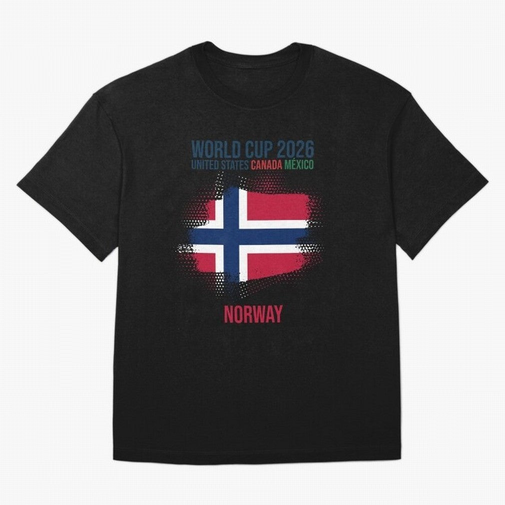 NORWAY WORLD CUP 2026 Oversized T-Shirt Carry the Colors and Pride of FIFA World Cup 2026 Group Stage Inspired by Cristiano Ronaldo, Haaland and CR7, England and Germany Energy, Football History, Final Match Energy, Crowd Noise and Once in a