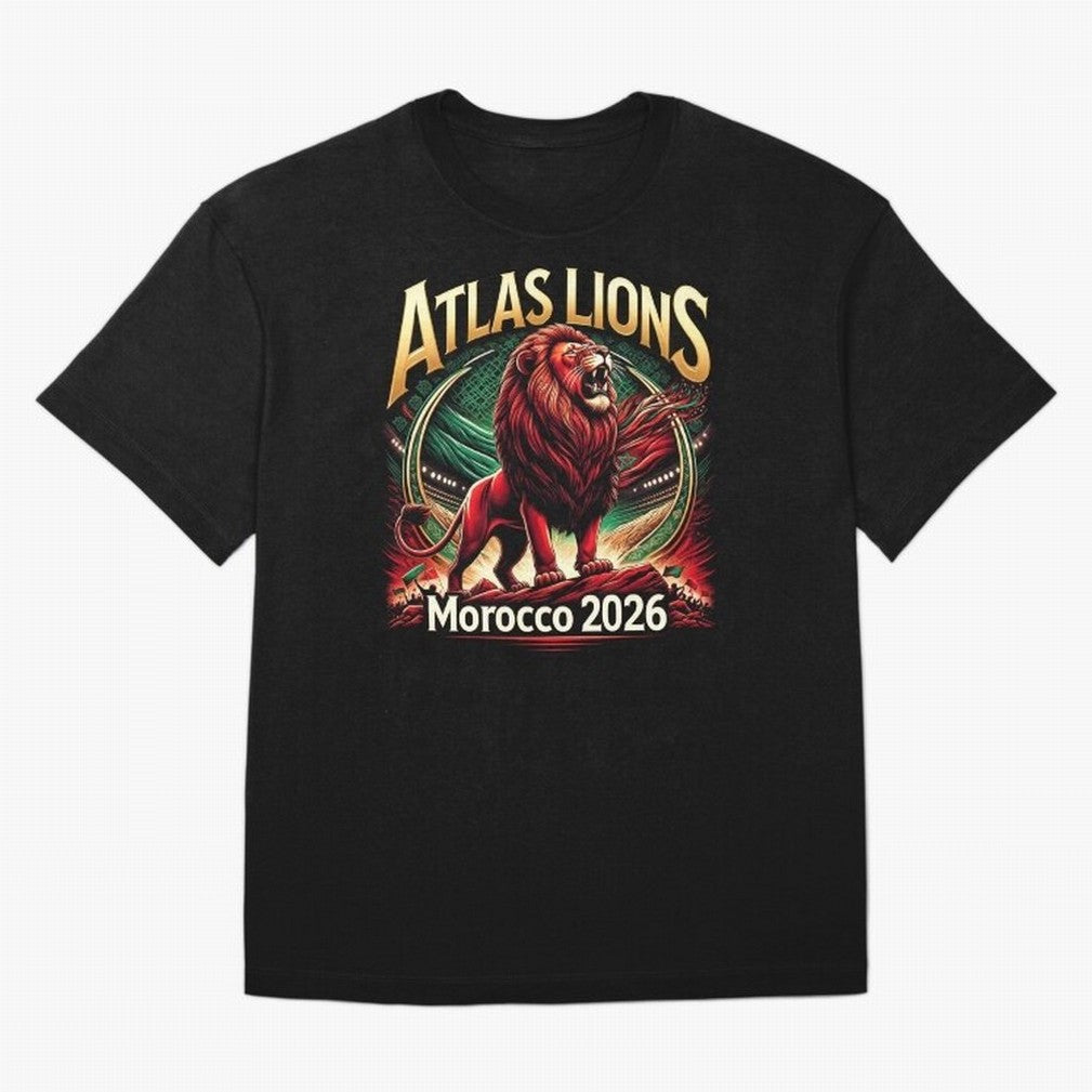 Morocco Football - World Cup 2026 Oversized T-Shirt Bring Legendary Rivalry Energy to Match Day Hype around FIFA World Cup 2026, Cristiano Ronaldo, England and Germany, Champion Mindset, Group Stage Buzz, Knockout Tension and Passionate Fan