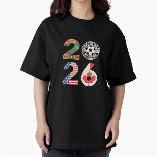 2026 Football Countries Design ¨C USA, Canada & Mexico Inspired Art Oversized T-Shirt Honor Champions and Dreams in FIFA World Cup 2026 USA Canada Mexico Built around Neymar, Spain and Netherlands Energy, Match Day Excitement, Supporter Culture,
