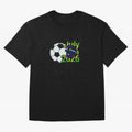 USA 2026- Brazil Oversized T-Shirt Celebrate the Road through FIFA World Cup 2026 USA Canada Mexico for Fans of Haaland and Brazil, Portugal and Argentina, Bringing Global Supporter Spirit, Legendary Goals, National Colors and Tournament
