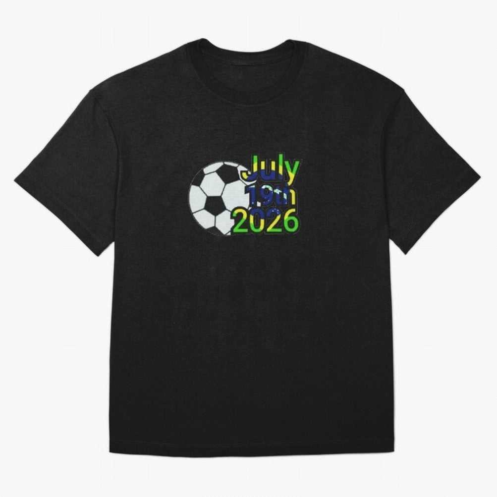 USA 2026- Brazil Oversized T-Shirt Celebrate the Road through FIFA World Cup 2026 USA Canada Mexico for Fans of Haaland and Brazil, Portugal and Argentina, Bringing Global Supporter Spirit, Legendary Goals, National Colors and Tournament