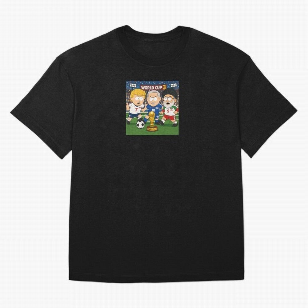 WORLD CUP 3 Oversized T-Shirt Relive Global Football Passion for FIFA World Cup 2026, with CR7, Germany, Sports Nostalgia, International Competition, Famous Players and Unforgettable Victories; Made for Die Hard Supporters, Soccer Lovers, Game Day