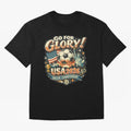 Soccer USA Oversized T-Shirt Honor the Beautiful Game during FIFA World Cup 2026 Group Stage Spirit, Built around Argentina, Haaland, Supporter Pride, Iconic Celebrations, Legendary Names and Global Match Day Energy; Great for Supporters Who Love