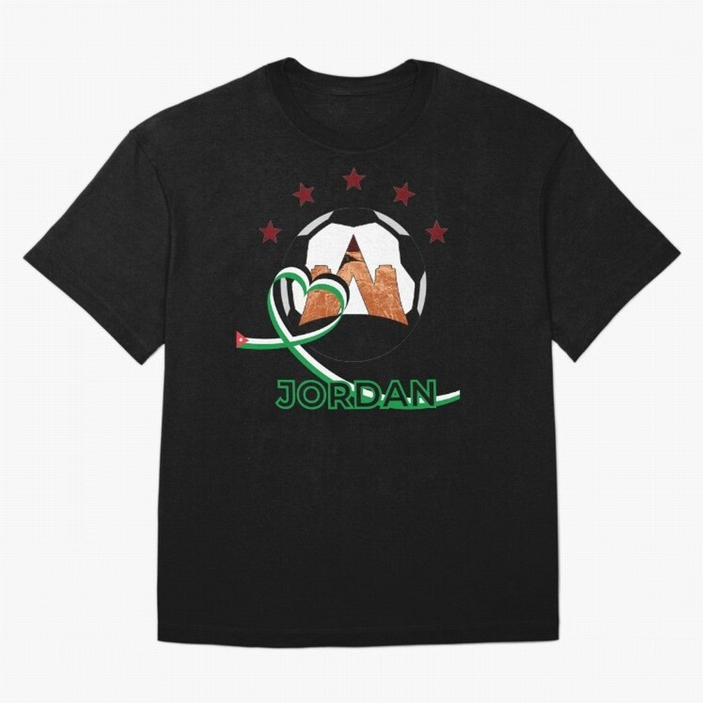 Jordan WC2026 Oversized T-Shirt Follow the Final Road of the FIFA World Cup 2026 Journey through Mbappe Highlights, Portugal, Spain and Germany Pride, Championship Spirit, Famous Goals, Roaring Crowds and International Football Unity; Perfect for