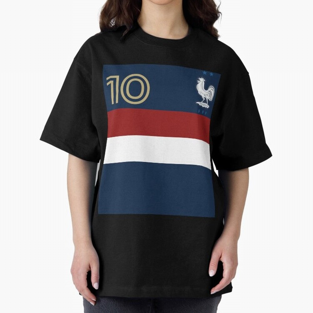 France | 2026 World Cup Fan Apparel Oversized T-Shirt Feel FIFA World Cup 2026 Group Stage for Fans of Mbappe and Neymar and Germany, Bringing Worldwide Fan Energy, Dramatic Goals, Stadium Lights and Championship Celebrations; Perfect for
