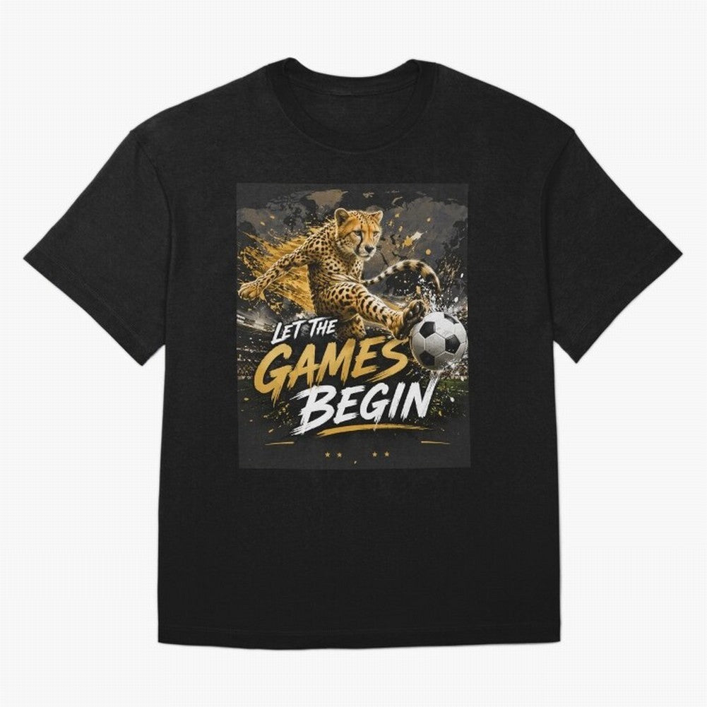 Let The Games Begin-World Cup Soccer @026 Oversized T-Shirt Create Global Football Passion for FIFA World Cup 2026, Highlighting Cristiano Ronaldo, Haaland and CR7, England and Germany, Soccer Culture, Superstar Moments, National Team Dreams and