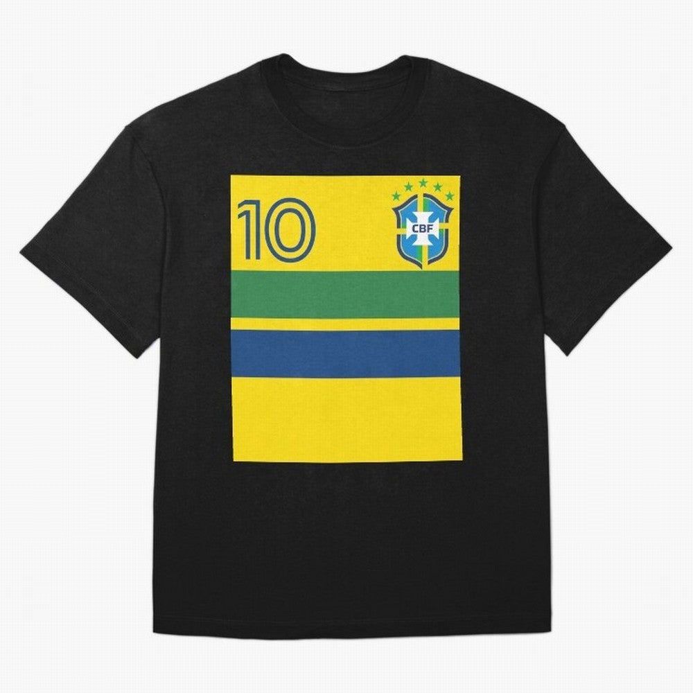Brazil | 2026 World Cup Fan Apparel Oversized T-Shirt Show Championship Spirit for the FIFA World Cup 2026 Group Stage Journey through Messi, CR7 and Mbappe Highlights, Spain and Netherlands Pride, Classic Soccer Heritage, Championship Pressure,