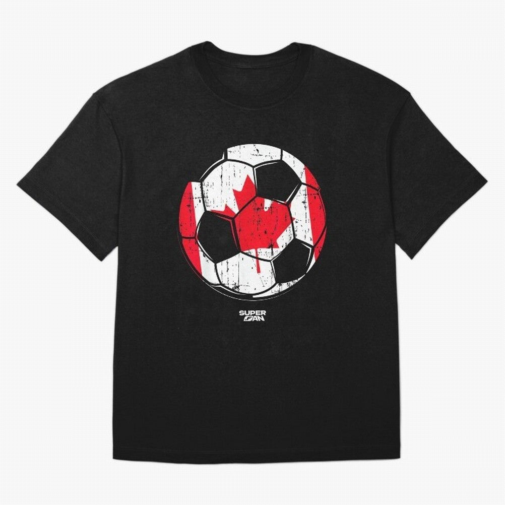 2026 Canada Soccer Fan World Cup Oversized T-Shirt Feel International Energy from Global Football Passion for FIFA World Cup 2026, Connected to Haaland and Mbappe, Spain, Supporter Pride, Iconic Celebrations, Legendary Names and Global Match Day