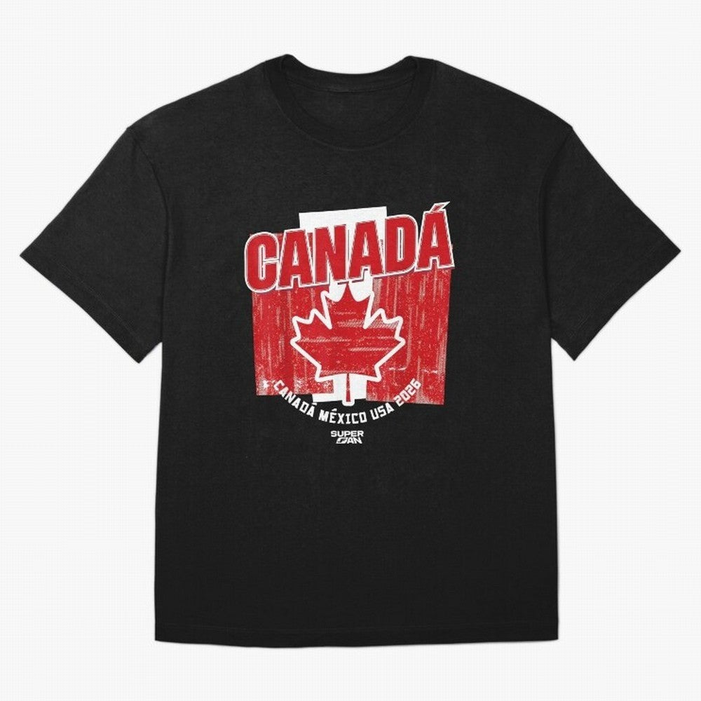 2026 Canada Soccer Fan World Cup Oversized T-Shirt Enjoy FIFA World Cup 2026 USA Canada Mexico Filled with Neymar, Haaland and Cristiano Ronaldo, Argentina and Brazil Energy, Fan Favorite Moments, National Team Passion, Big Match Drama and Soccer
