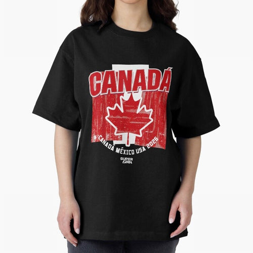 2026 Canada Soccer Fan World Cup Oversized T-Shirt Enjoy FIFA World Cup 2026 USA Canada Mexico Filled with Neymar, Haaland and Cristiano Ronaldo, Argentina and Brazil Energy, Fan Favorite Moments, National Team Passion, Big Match Drama and Soccer