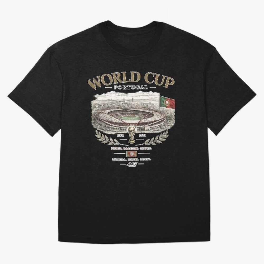 Portugal World Cup Estadio Da Luz Oversized T-Shirt Bring Trophy Dreams to FIFA World Cup 2026 Group Stage Spirit, Inspired by Portugal, Haaland, Football Passion, Legendary Performances, Festival Vibes and Supporter Community; Perfect for Fans,