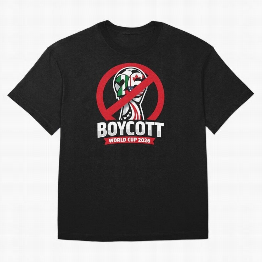 Boycott 2026 World Cup Oversized T-Shirt Show Your Tournament Heart for Match Day Hype around FIFA World Cup 2026 Group Stage, Cristiano Ronaldo, Portugal, Football History, Final Match Energy, Crowd Noise and Once in a Lifetime Moments; Created