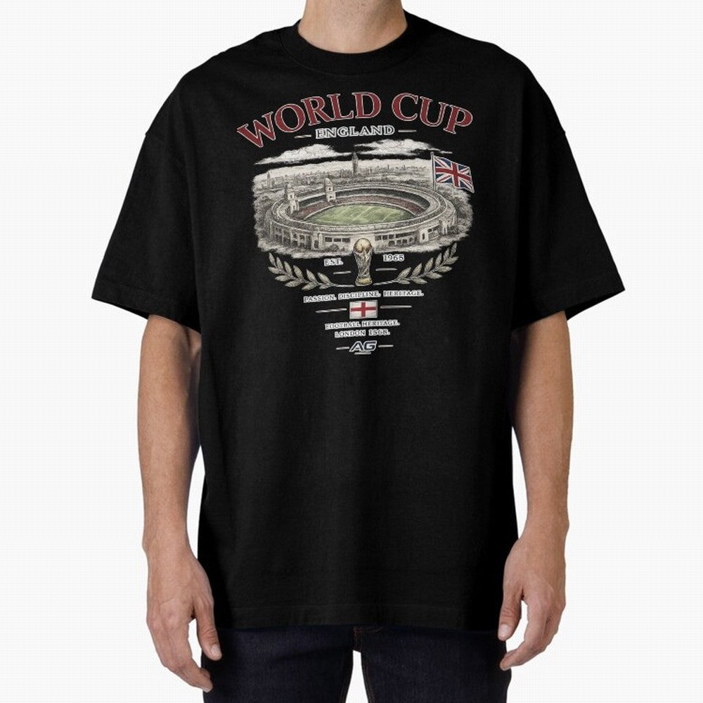 England World Cup Wembley Streetwear Oversized T-Shirt Build FIFA World Cup 2026 Group Stage Centered on Cristiano Ronaldo, England and Germany Energy, Game Day Rituals, Football Legends, Country Pride and the Road to the Final; Made for Collectors